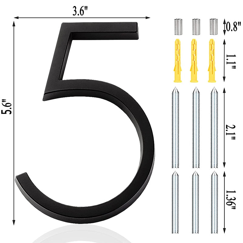 Floating Exterior House Numbers