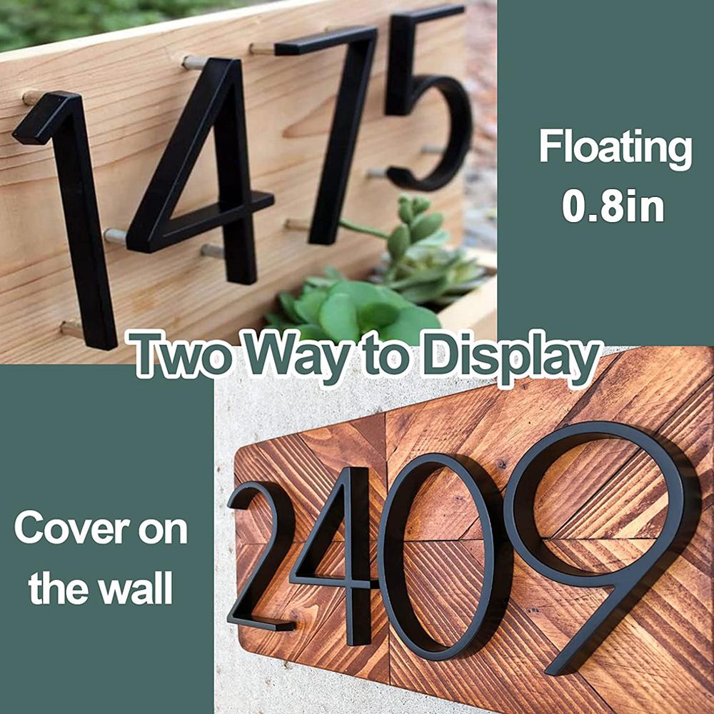 Floating Exterior House Numbers