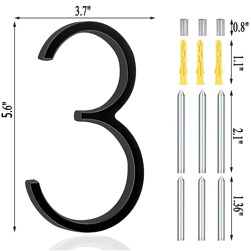 Floating Exterior House Numbers