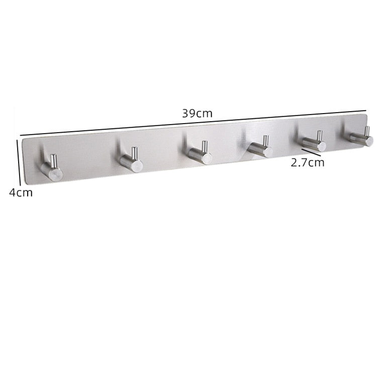 3M Adhesive Stainless Steel Wall Hooks