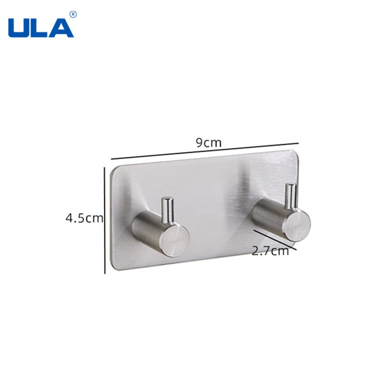3M Adhesive Stainless Steel Wall Hooks