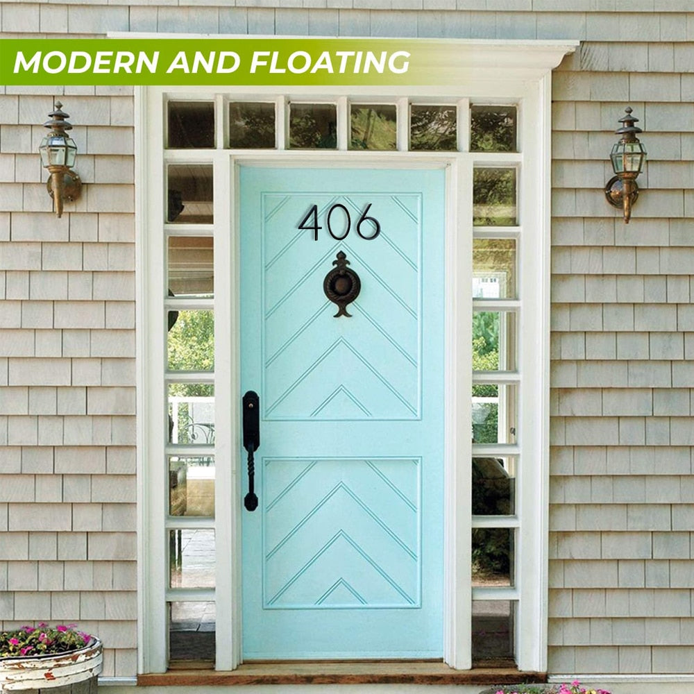 Floating Exterior House Numbers