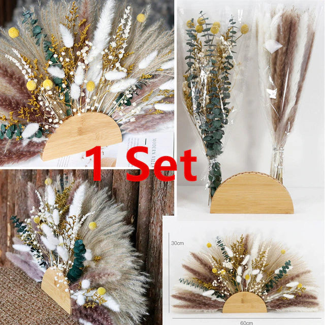 80 PCS Natural Dried Pampas Grass Bouquet