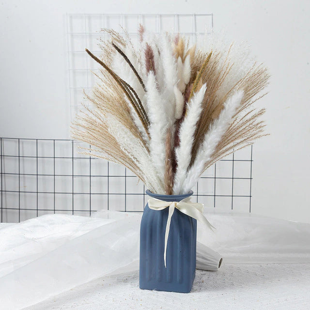 80 PCS Natural Dried Pampas Grass Bouquet