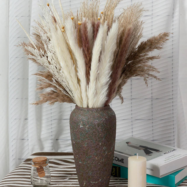 80 PCS Natural Dried Pampas Grass Bouquet