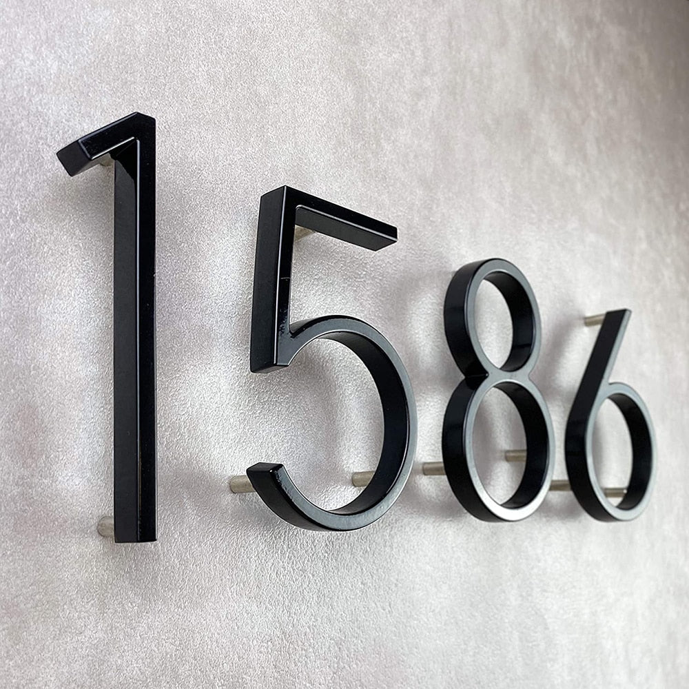 Floating Exterior House Numbers